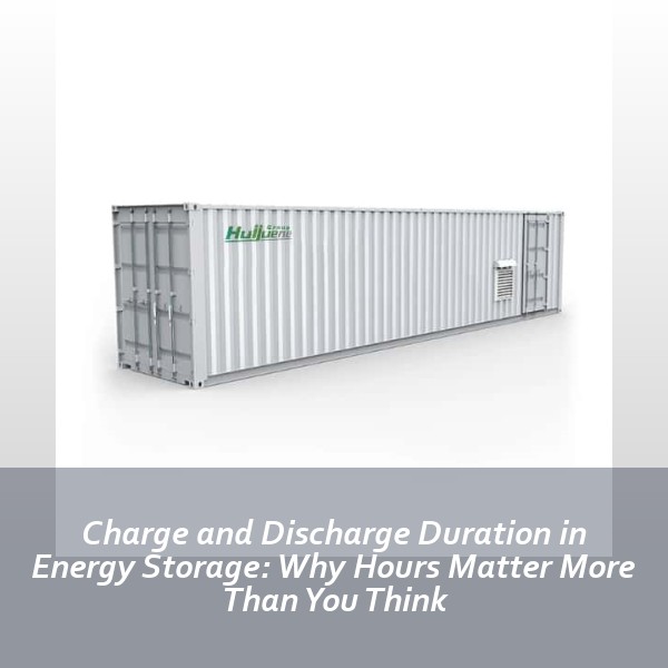Charge and Discharge Duration in Energy Storage: Why Hours Matter More Than You Think